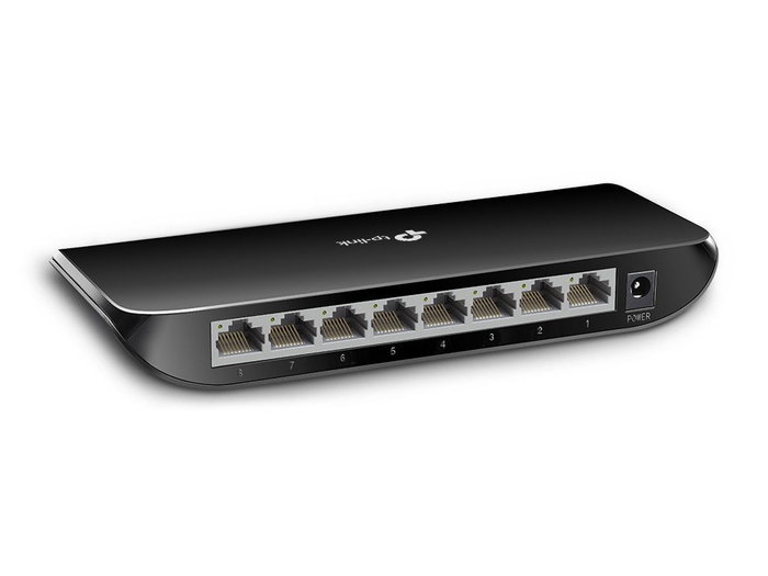 TP-Link TL-SG1008D Switch de 8 Puertos Gigabit Ethernet Negro TP-Link TL-SG1008D Switch de 8 Puertos Gigabit Ethernet Negro